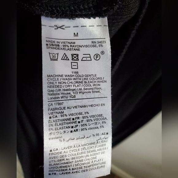 gap ribbed mock neck sleeveless midi dress black. Womens med. EUC - Picture 5 of 12